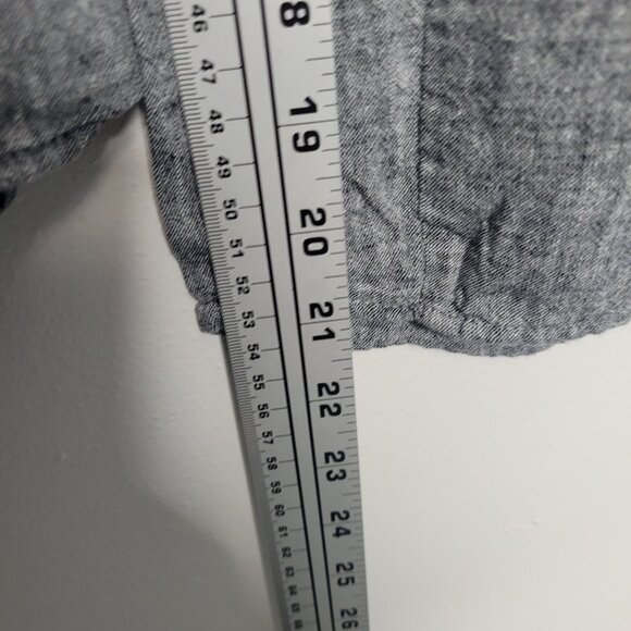 Cynthia Rowley gray linen blend pull on plus size coastal beachy vacation pants - Picture 7 of 8